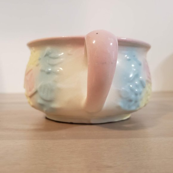 Mudco Pottery Vintage Planter Pink Yellow Blue Cup - Picture 5 of 7